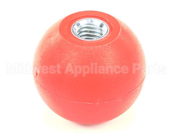 K0203 Bki Knob, Red, Spherical, 1.88 Dia., .500-13