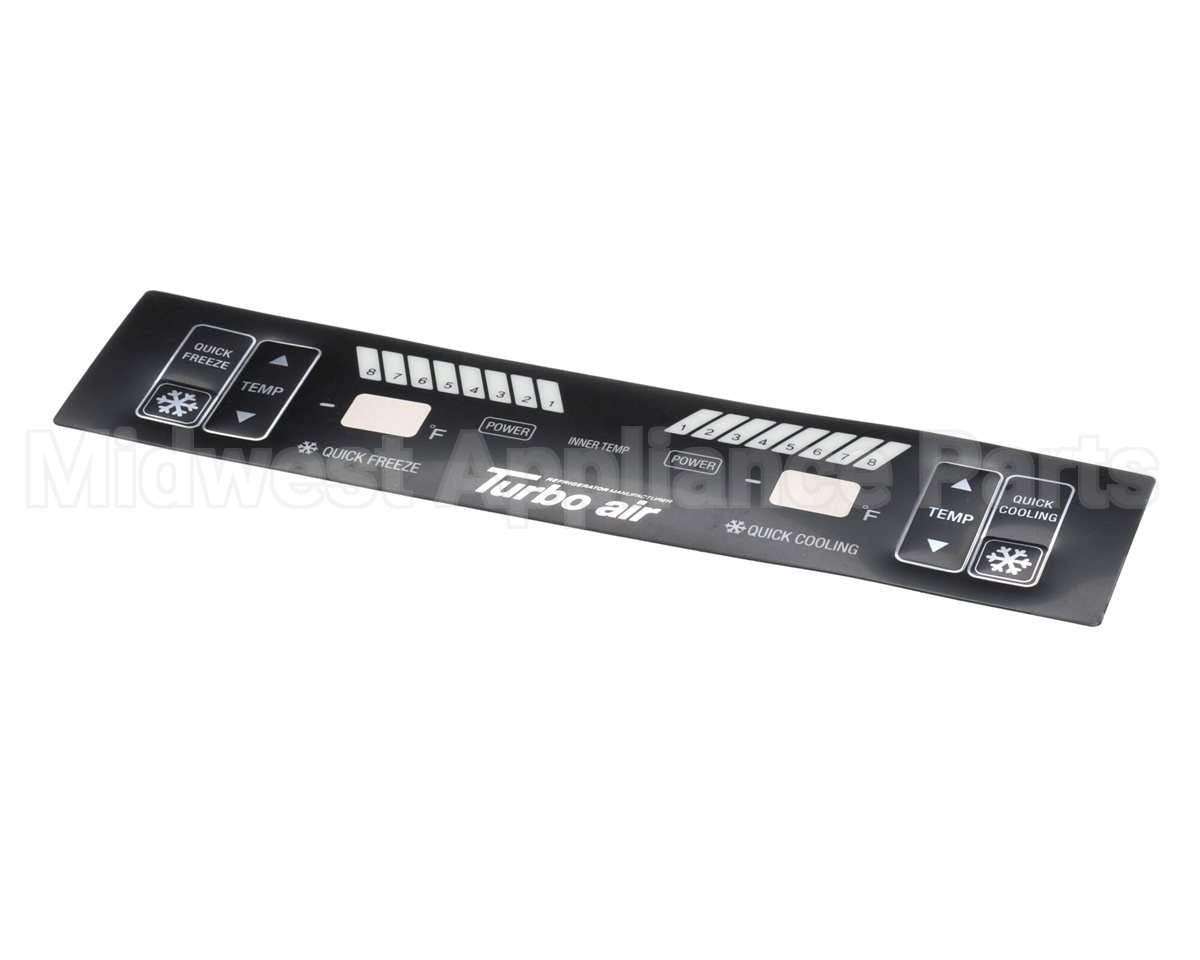 K3D7800400 Turbo Air Display Pcb Sticker (Old Version)