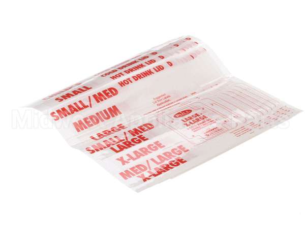 LBL900 Vollrath 10 Ea Lidsaver Size Labels