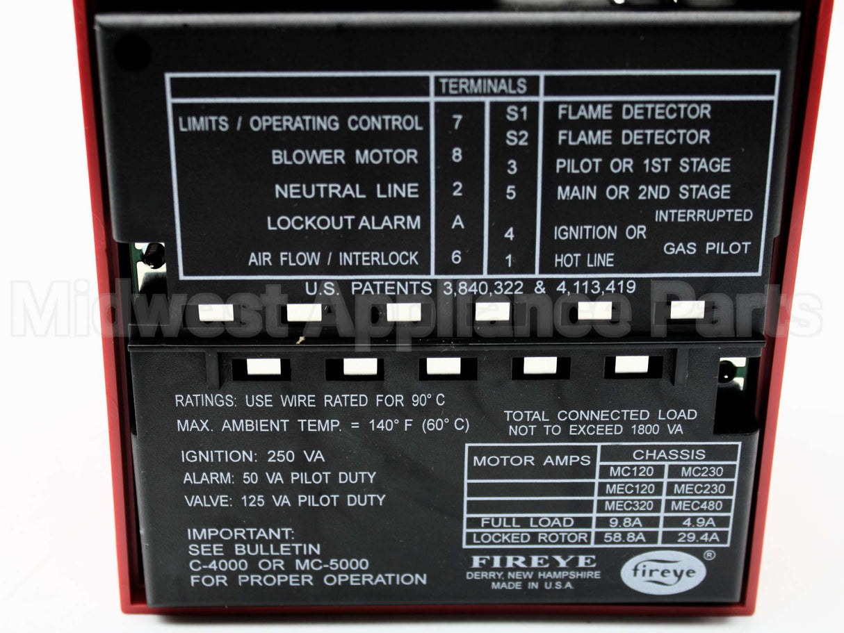MEC120 Fireye 120V Micro M Chasis
