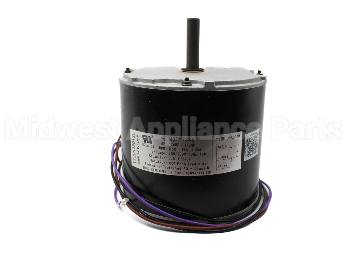 MOT17346 Trane 200/230V1Ph 1/6-1/5Hp 850Rpm