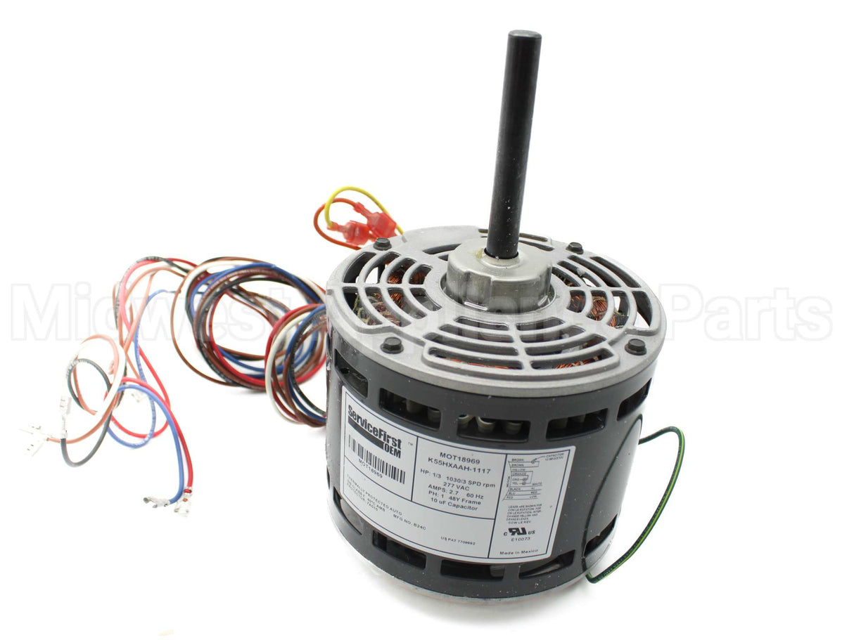 MOT18969 Trane 277V 1/3Hp 1030Rpm 3Spd Motor