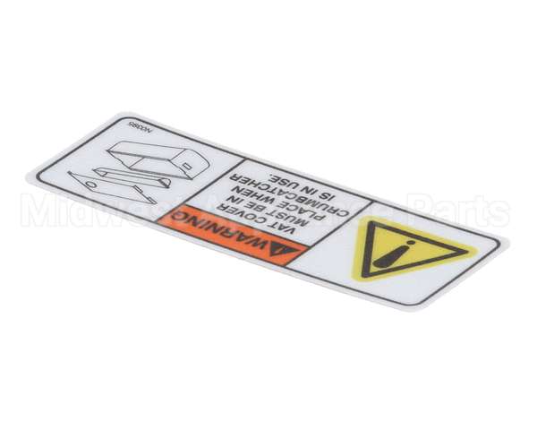 N0395 Bki Decal, Vat Cover Safety Warn