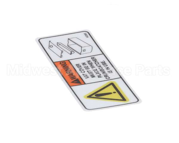 N0395 Bki Decal, Vat Cover Safety Warn