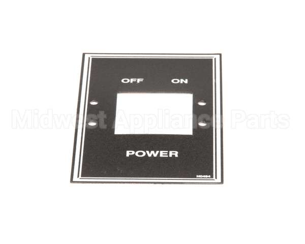 N0494 Bki Decal, Power Switch Ctl Plate