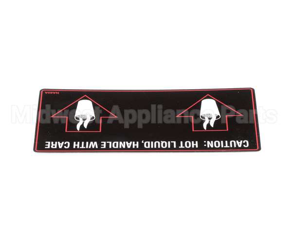 NA89AL Grindmaster Cecilware Label Hot Liquid-Gb2D/M/K