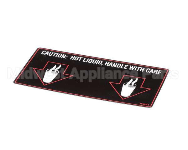 NA89AL Grindmaster Cecilware Label Hot Liquid-Gb2D/M/K