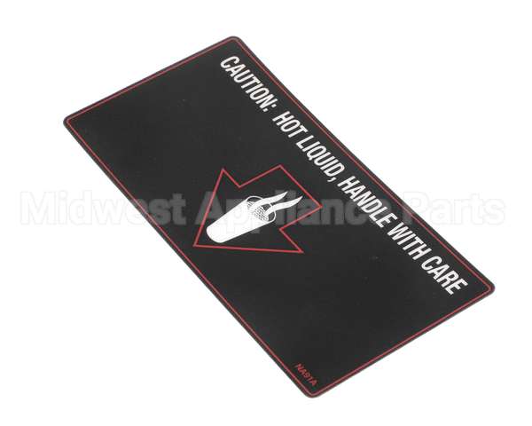 NA91AL Grindmaster Cecilware Label Hot Liquid- Gb1 S