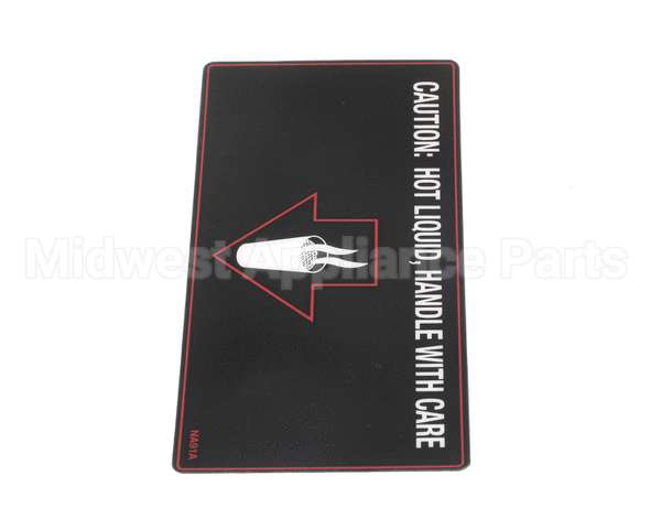 NA91AL Grindmaster Cecilware Label Hot Liquid- Gb1 S