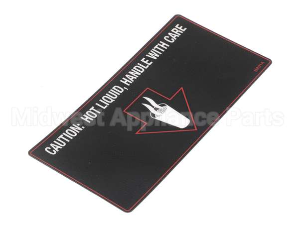 NA91AL Grindmaster Cecilware Label Hot Liquid- Gb1 S