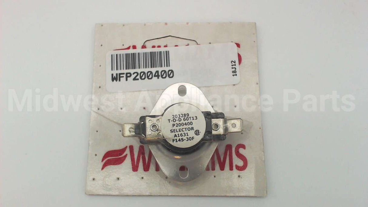 P200400 Williams Comfort Products F145-30F Selector Switch