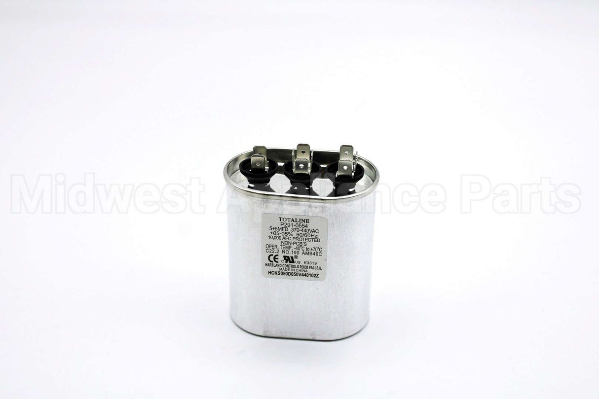 P291-0554 Carrier 5/5Mfd 440V Oval Run Capacitor