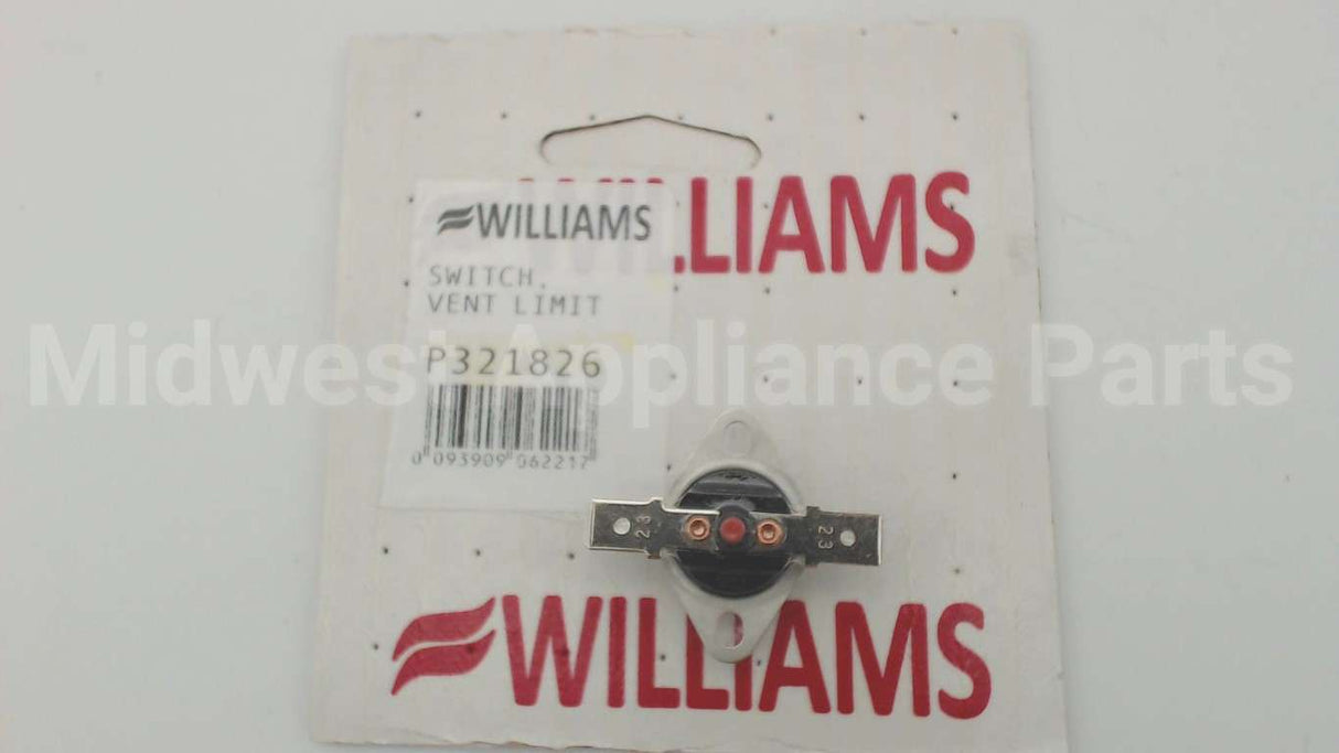 P321826 Williams Comfort Products Vent Limit Switch