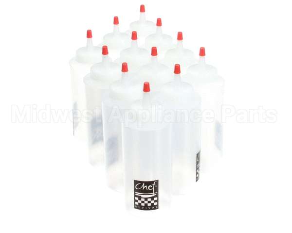 P8012 San Jamar Squeeze Bottle 12 Oz Clear