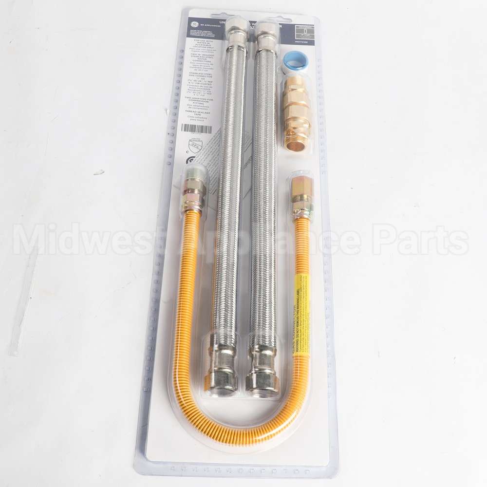 PM77X102 GE 18 Braided Gas Wh Connector Kit