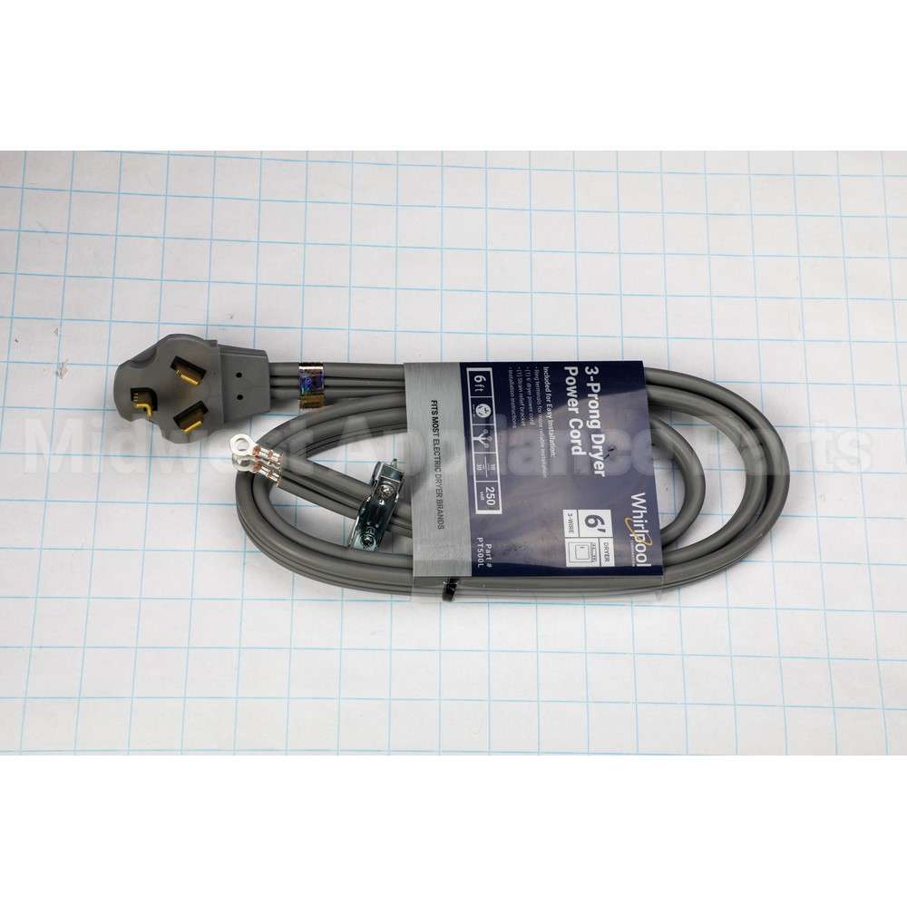 PT500L Whirlpool Dryer Cord - 3 Wire 30 A