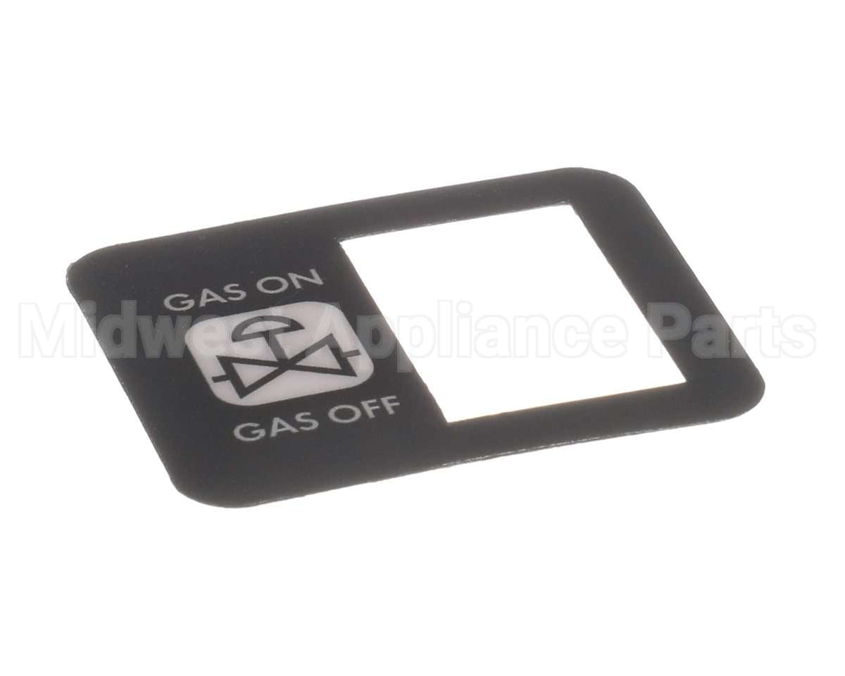 R10657 Blodgett Decal, Manual Gas Switch