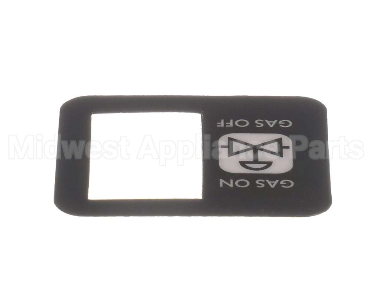 R10657 Blodgett Decal, Manual Gas Switch