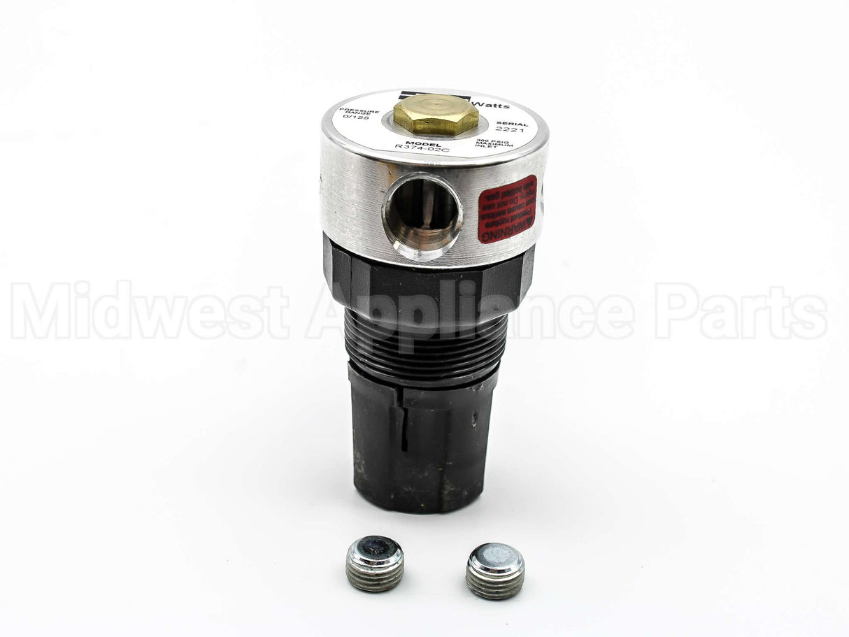 R374-02C Parker Watts Fluid Air 1/4"Reg 0/125#Out4Way Alum