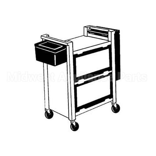 RBMD3424-L6 Compatible Rubbermaid Caster, Stem(4"Od, Swvl, Gray)