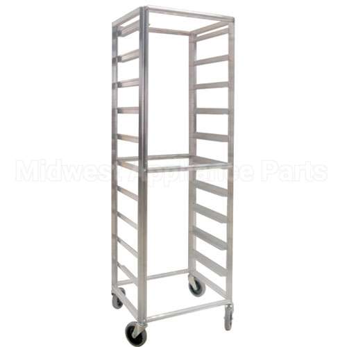 RK69-10 Compatible Lockwood Cart, Rack, 69"H, 20 Adj Runners