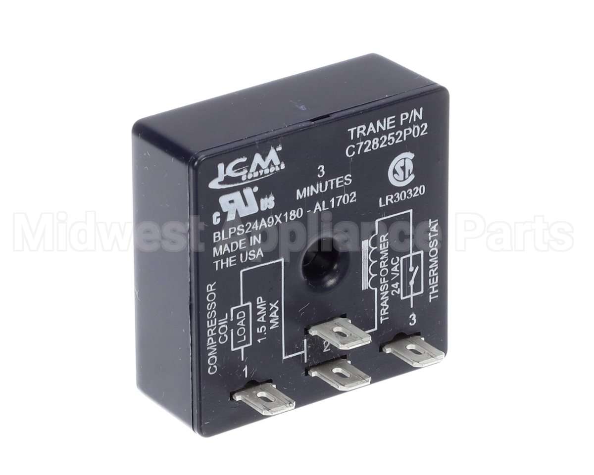 RLY1634 Trane 24V .5A 3Min Time Delay Relay