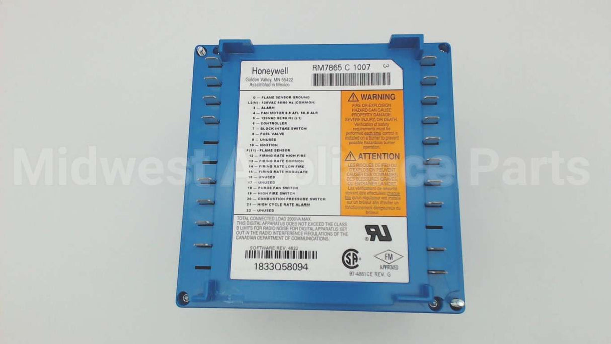 RM7865C1007 Honeywell Primary Control