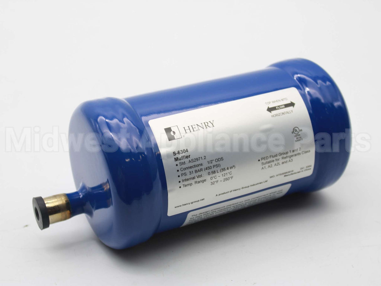 S-6304 Henry Technologies 1/2" Discharge Line Muffler