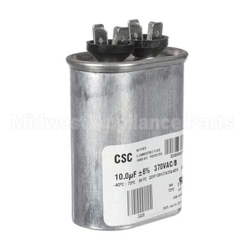 S1-02420046700 York Single Run Capacitor, 10Mfd,370V,Flat