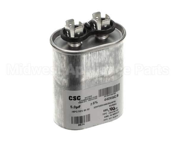 S1-02420062700 York Single Run Capacitor, 5Mfd,440V,Flat