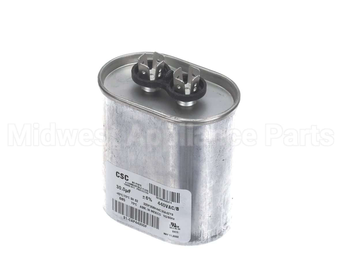 S1-CAP44300F York 440V 30Mfd Run Single Cap Flat