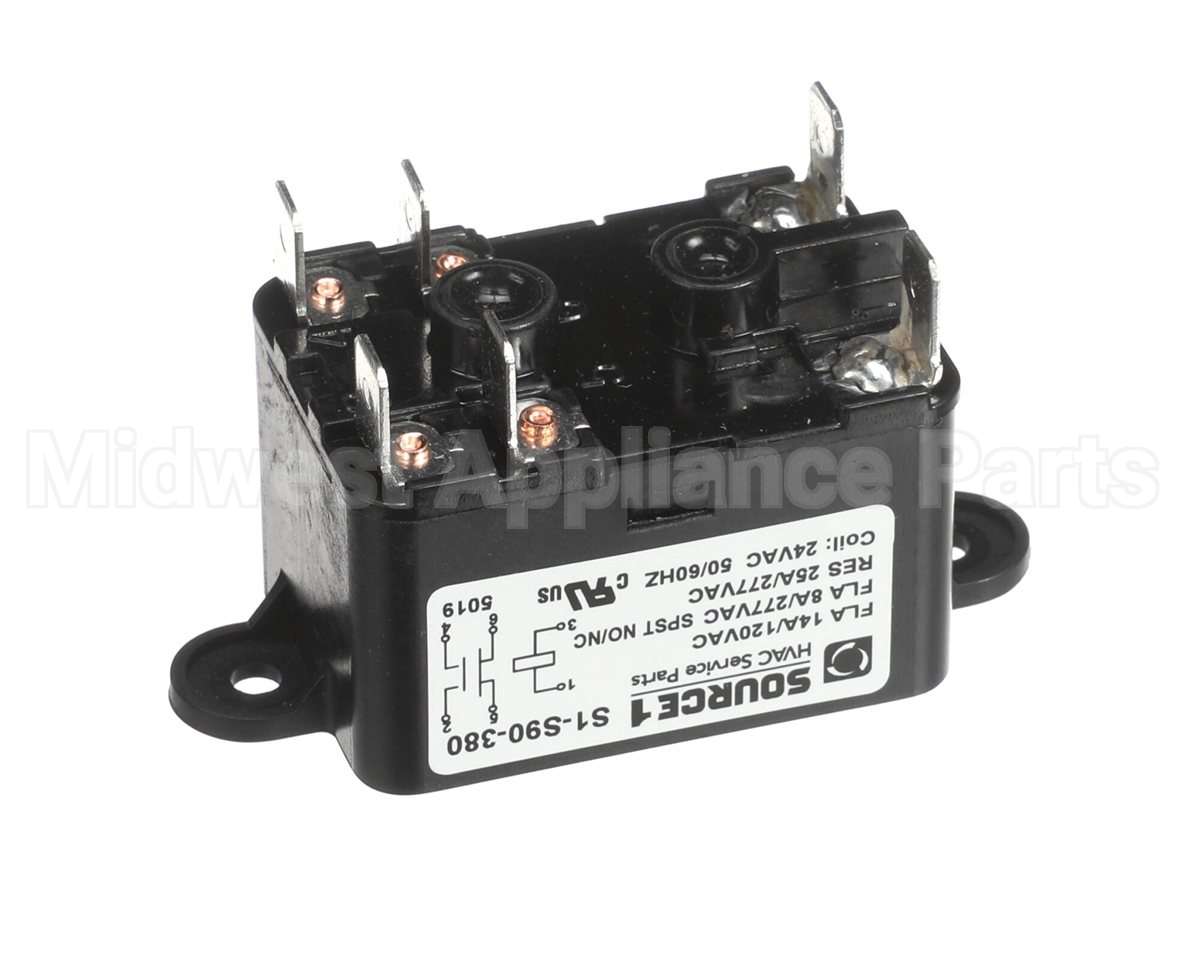 S1-S90-380 York Controls 24V Spst 6 Terminal Fan Relay