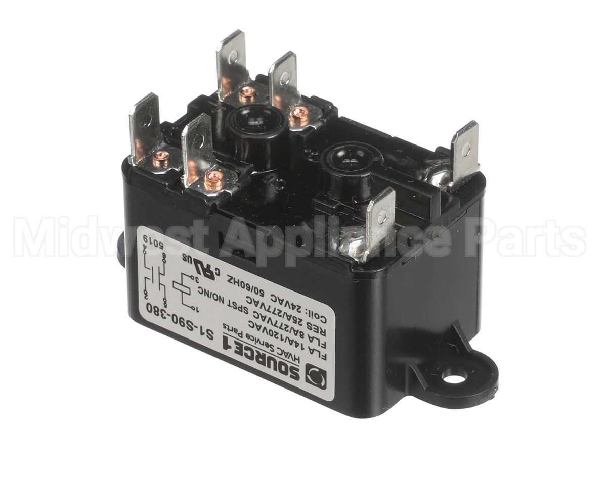 S1-S90-380 York Controls 24V Spst 6 Terminal Fan Relay