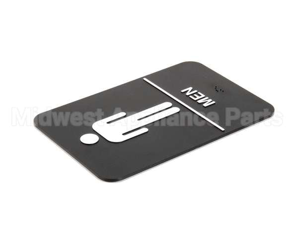 S69B-6BK Update International Braille Plastic Sign 6X9 - Men
