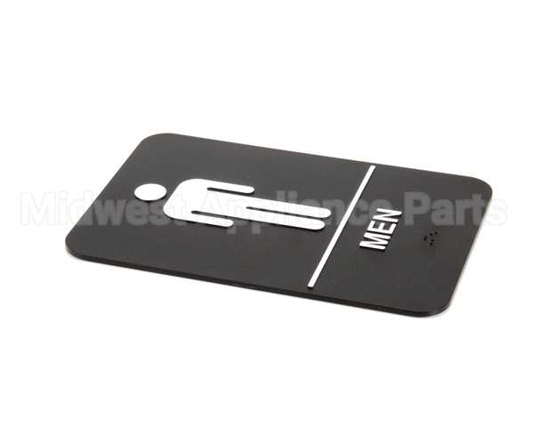 S69B-6BK Update International Braille Plastic Sign 6X9 - Men