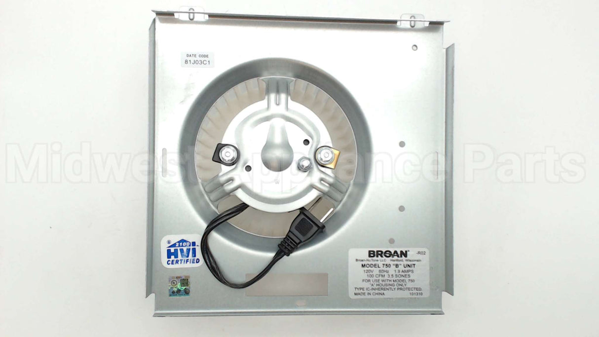 S97017703 Broan Srv Power Assy F/750