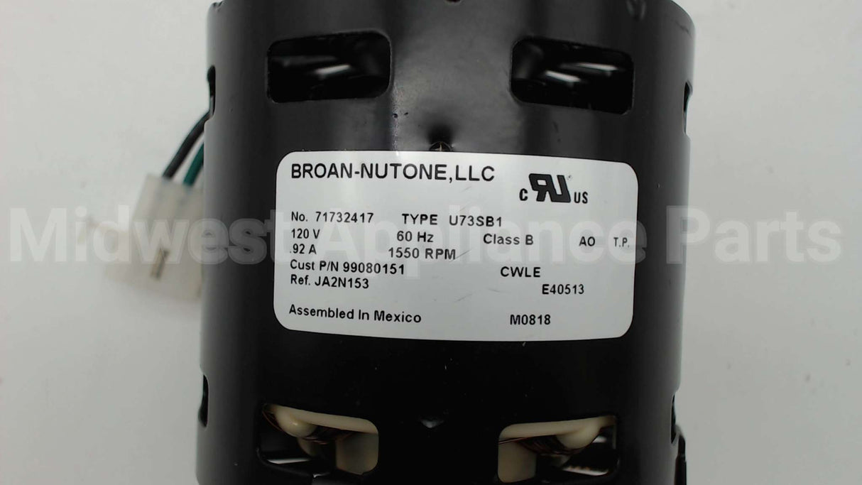 S99080151 Broan Srv Motor F 362 Lo-Sone