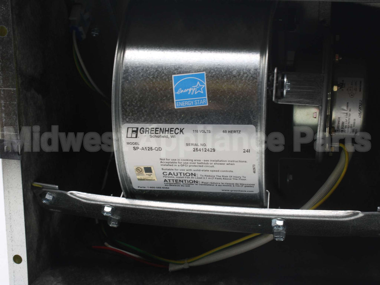 SP-A125 Greenheck 115V 1100Rpm Ceil Exhaust Fan