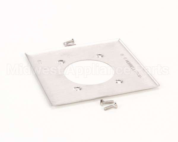 SS703 Hubbell Lighting Cover 2 Gang 2.156" Hole Ss