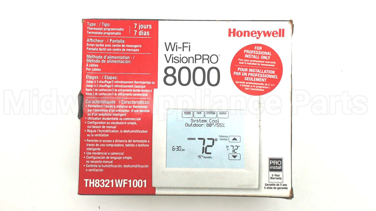 TH8321WF1001 Resideo Wifistat 3H/2C Htpmp,2H/2Cconv