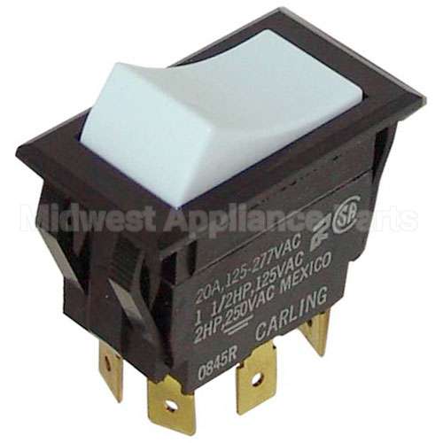 TIGL721-1S-WH-FN-BLK Compatible Intermetro Rocker Switch