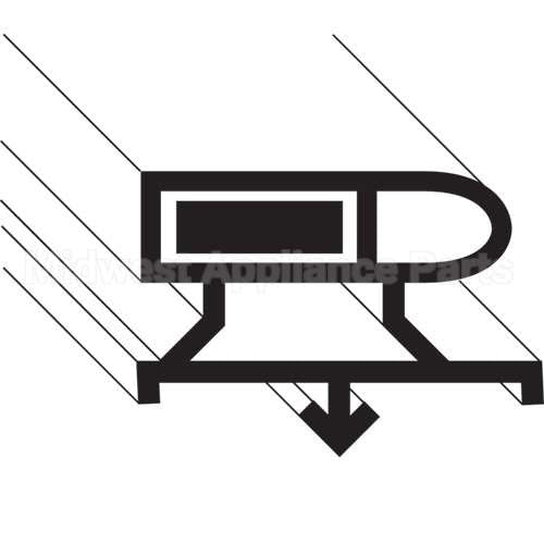 TR341-60272-03 Compatible Traulsen Gasket, Drawer, 8-1/2"X30-1/4"