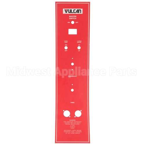 VH00-360881-00001 Compatible Vulcan Panel Overlay