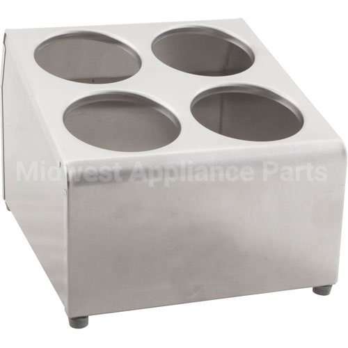 VOL97240 Compatible Vollrath Holder, Flatware, 4 Cylinder, Ss