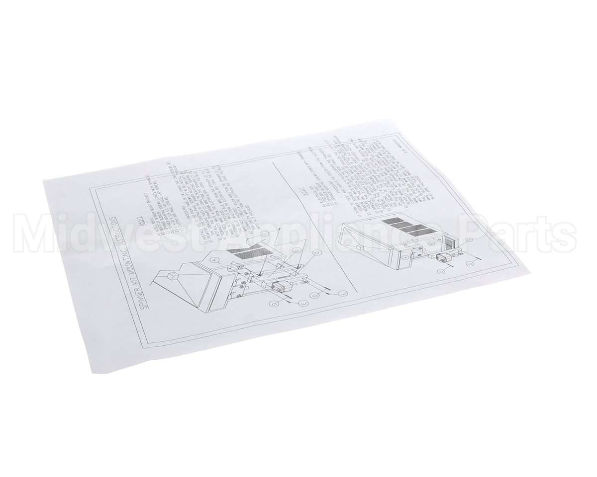 W0600120 Grindmaster Cecilware Instruction Sheet,Spinner Kit
