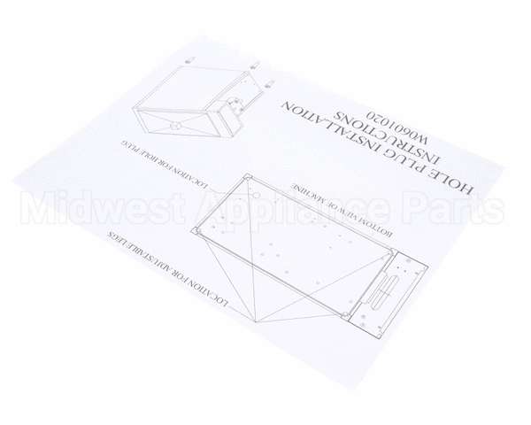 W0601020 Grindmaster Cecilware Installation Sheet,Hole Plug