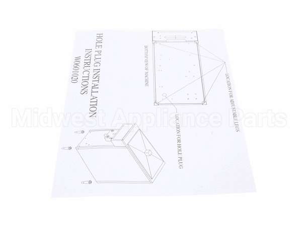 W0601020 Grindmaster Cecilware Installation Sheet,Hole Plug