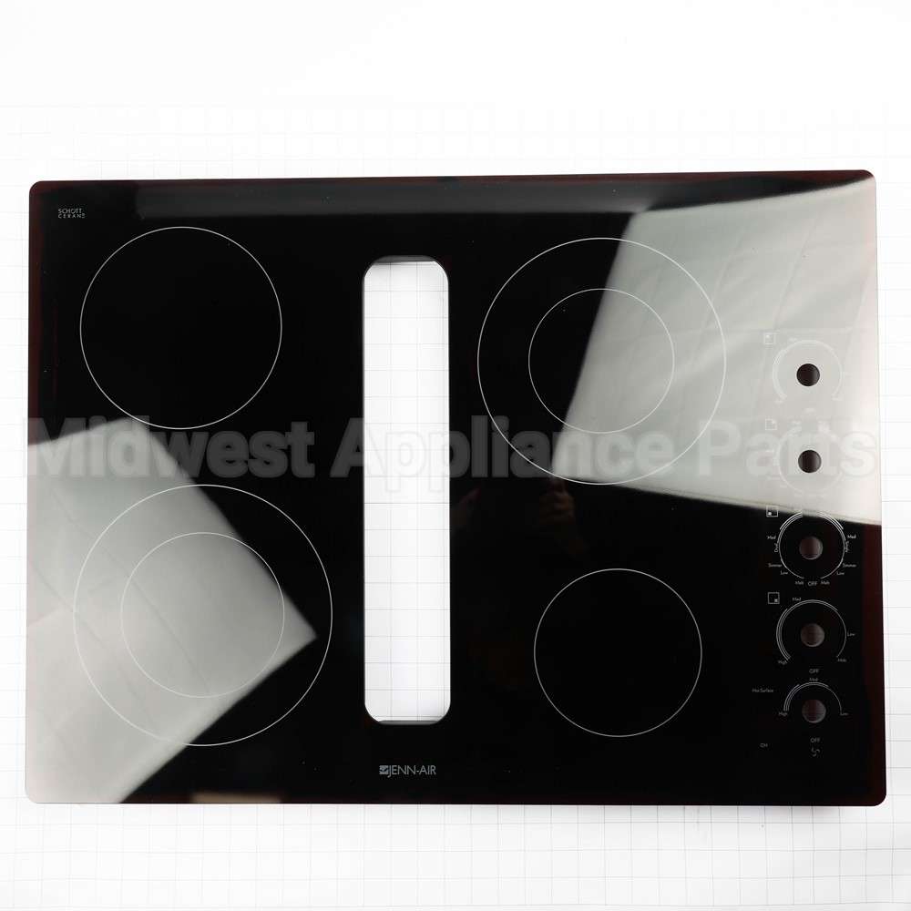 W10163206 Whirlpool Glass Assy, Jed9430 Blk