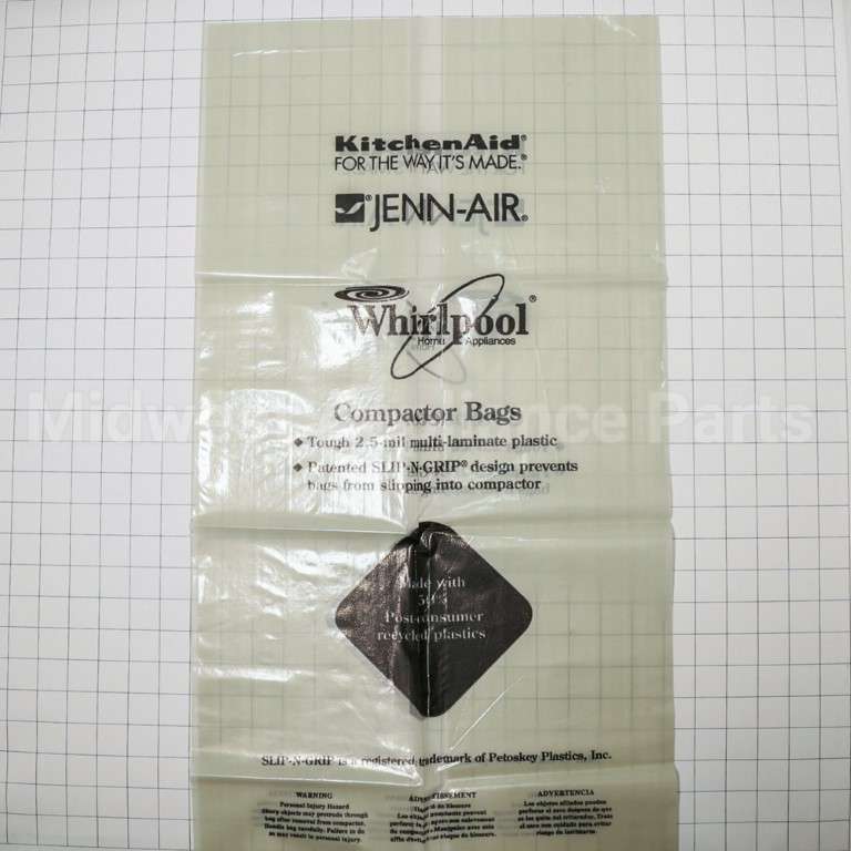 W10165296RP Whirlpool 18" Bag 15 Pack