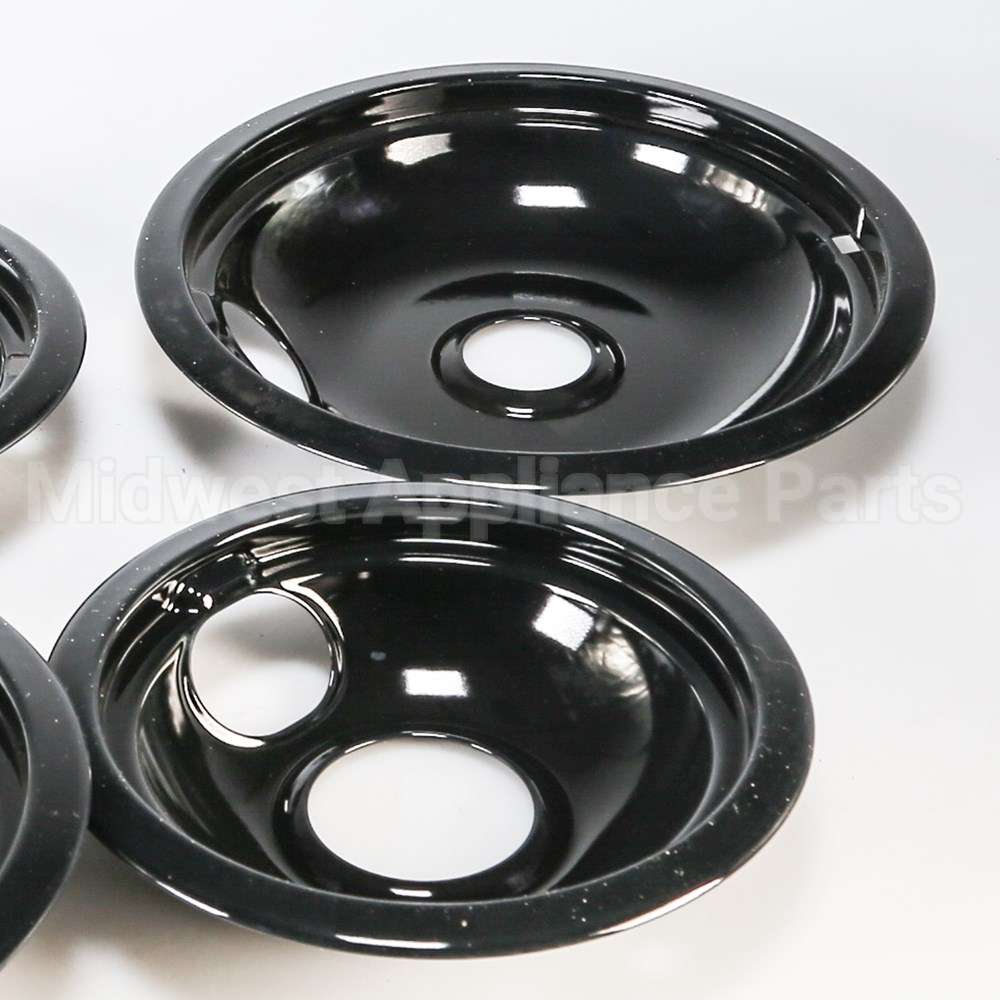 W10288051 Whirlpool Black Drip Bowl Set, 2-6